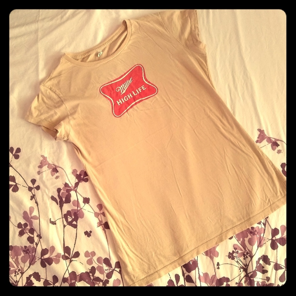 Miller High Life Logo Cap Sleeve T-shirt